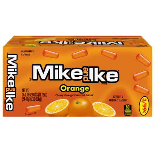 Mike & Ike Orange 24x22g (small) dimarkcash&carry