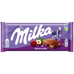 Milka Raisin And Nuts Chocolate Bar 23X90G dimarkcash&carry