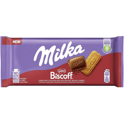 Milka Biscoff Chocolate Bar 23X100G dimarkcash&carry