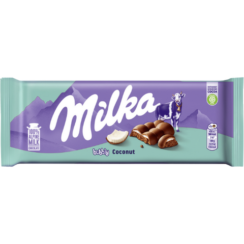 Milka Bubbly Coconut Chocolate Bar 12X97G dimarkcash&carry