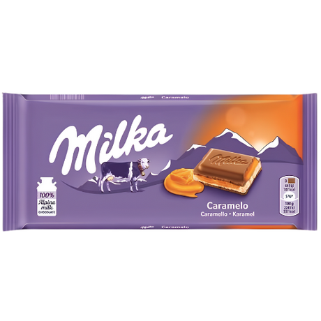 Milka Caramel Chocolate Bar 20x100g dimarkcash&carry