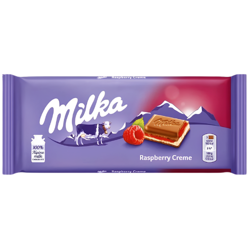 Milka Raspberry Chocolate Bar 25x100g dimarkcash&carry