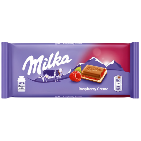 Milka Raspberry Chocolate Bar 25x100g dimarkcash&carry