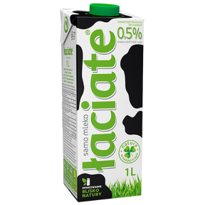 Mlekpol Milk Uht 0.5% Laciate 12X1L Green dimarkcash&carry