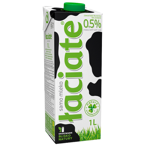 Mlekpol Milk Uht 0.5% Laciate 12X1L Green dimarkcash&carry