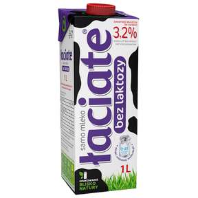 Mlekpol Milk Uht 3.2% Lactose Free 12X1L Purple dimarkcash&carry