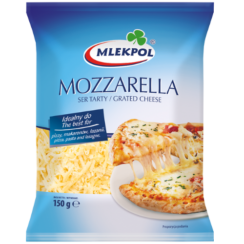 Mlekpol Mozzarella Grated 12X150G