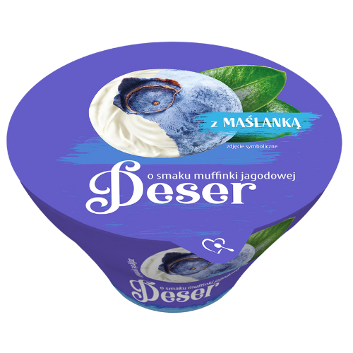 Mlekpol Buttermilk Dessert Blueberry Muffin Flavour 12X170G dimarkcash&carry