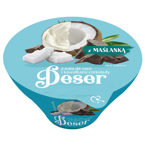 Mlekpol Buttermilk Dessert Nata De Coco And Pieces Of Chocolate Muffin Falvour 12X170G dimarkcash&carry