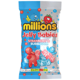 Millions Jelly Babies Strawberry&bubblegum 10x190g