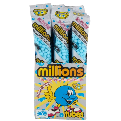 Millions Bubblegum Tube 12X55G
