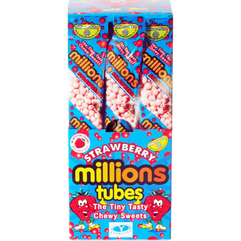 Millions Strawberry Tube 12X55G