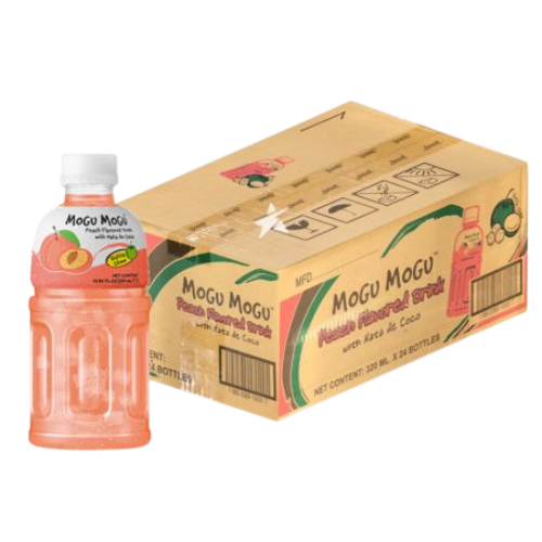 Mogu Mogu Peach Drink 24X320Ml dimarkcash&carry