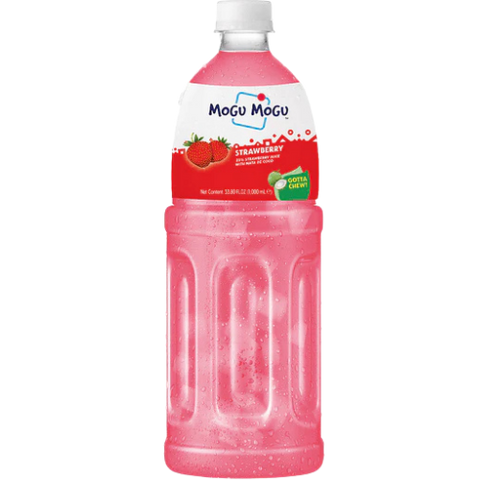 Mogu Mogu Strawberry Drink (Big) 12X1L dimarkcash&carry