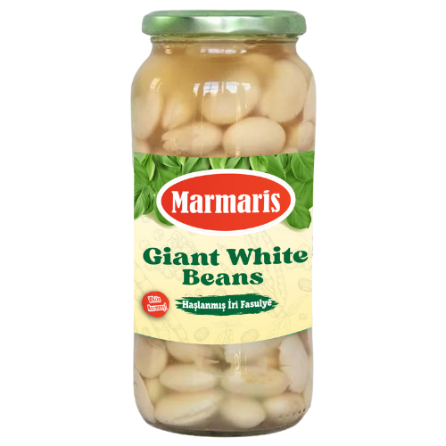 Marmaris Giant White Beans Jar 12x580ml dimarkcash&carry