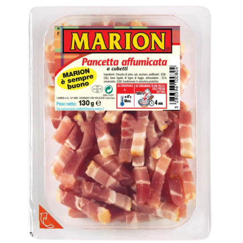 Marion Lardons Smoked Streaky Bacon (Red) 20X130G dimarkcash&carry