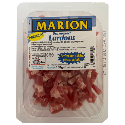 Marion Unsmoked Lardons (Blue) 20X130G