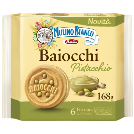 Mulino Bianco Baiocchi Pistachio 9x168g dimarkcash&carry