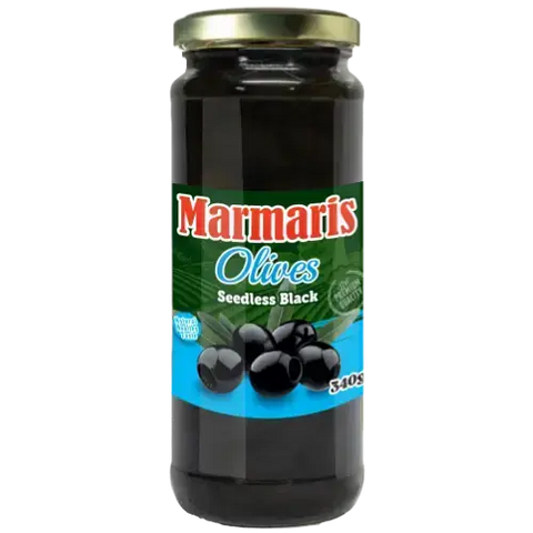 Marmaris Black Pitted Olives 12X450G