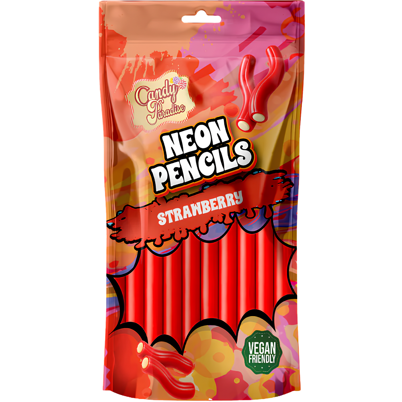 Neon Pencils Strawberry 12X130g dimarkcash&carry