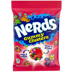 Nerds Rainbow Medium Gummy Clusters Peg Bag 12X141G dimarkcash&carry