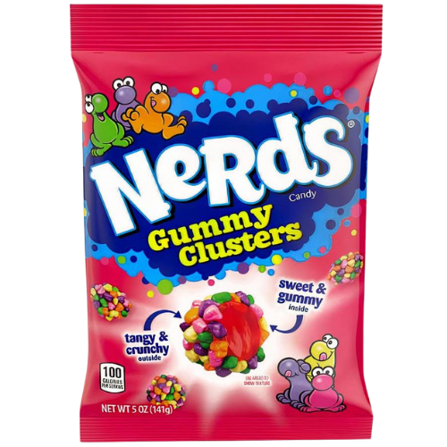 Nerds Rainbow Medium Gummy Clusters Peg Bag 12X141G dimarkcash&carry