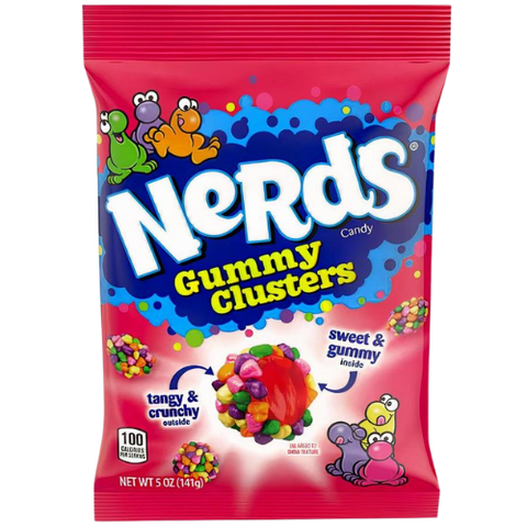 Nerds Rainbow Medium Gummy Clusters Peg Bag 12X141G dimarkcash&carry