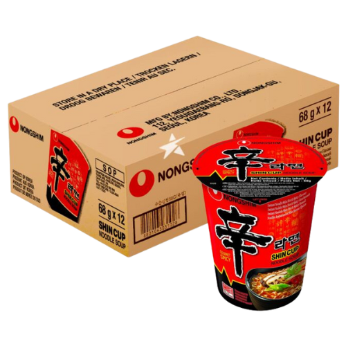 Nongshim Shin Ramyun Noodles (Cup) 12X68G dimarkcash&carry
