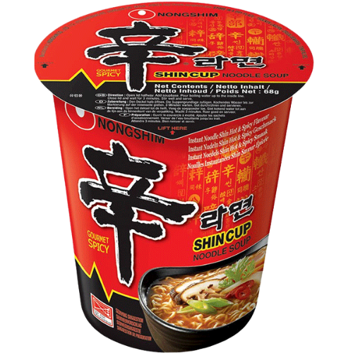 Nongshim Shin Ramyun Noodles (Cup) 12X68G dimarkcash&carry