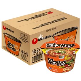 Nongshim Spicy Chicken Bowl Noodle 12X100G dimarkcash&carry