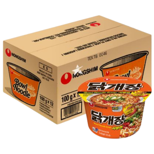 Nongshim Spicy Chicken Bowl Noodle 12X100G dimarkcash&carry