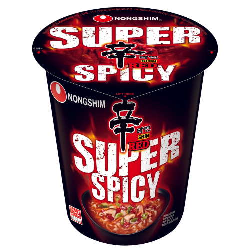 Nongshim Red Super Spicy *CUP* Noodles 6x68g dimarkcash&carry