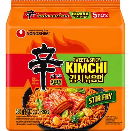 Nongshim Kimchi Sweet & Spicy Noodles 8x(5x137g) dimarkcash&carry