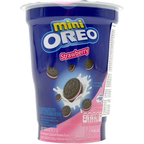 Oreo Mini Cup Strawberry Flavour 24x61.3g dimarkcash&carry