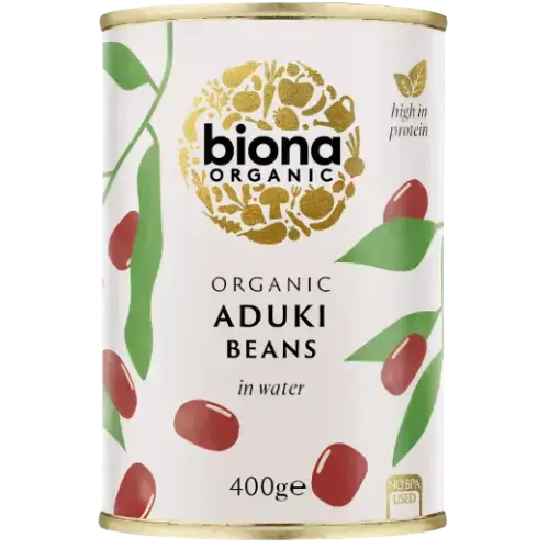 Organic Biona Aduki Beans 6X400G dimarkcash&carry