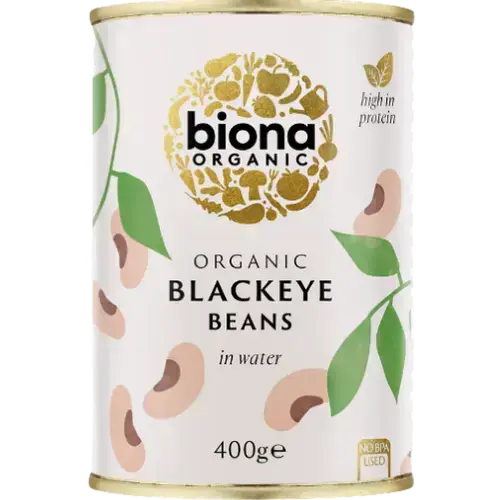 Organic Biona Blackeye Beans 6X400G dimarkcash&carry