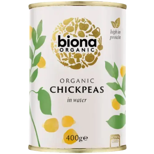 Organic Biona Chickpeas 6X400G dimarkcash&carry