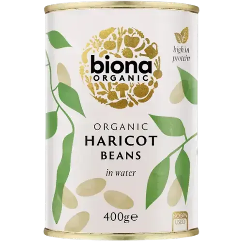 Organic Biona Haricot Beans 6X400G