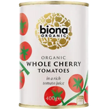 Organic Biona Whole Cherry Tomatoes 12X400G-Tin