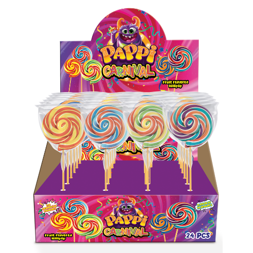 Pappi Carnival Lollipop 24x30g