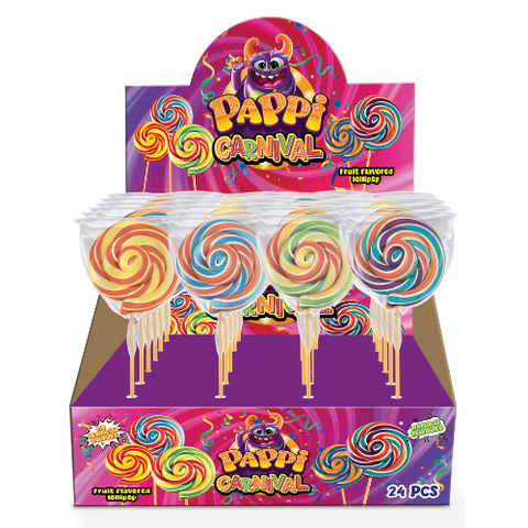 Pappi Carnival Lollipop 24x30g