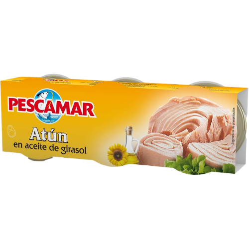 Pescamar Tuna in Sunflower Oil (80G X 3) X 32 dimarkcash&carry