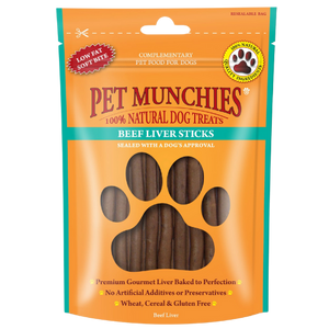 Pet Munchies Natural Beef Liver Stick Treats 8x90g dimarkcash&carry