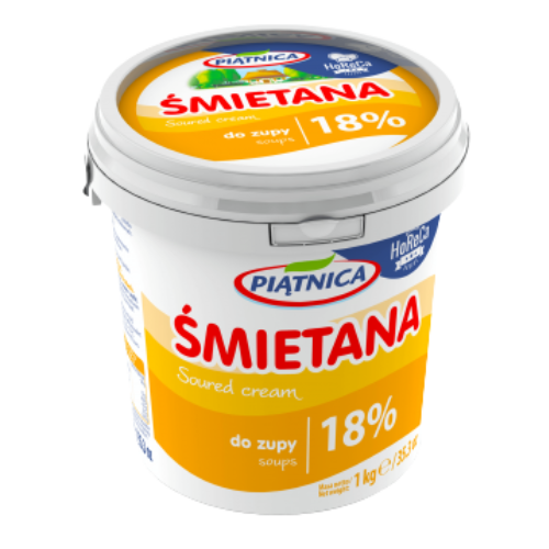 Piatnica Sour Cream 18% (6X1Kg) JULY OFFER dimarkcash&carry