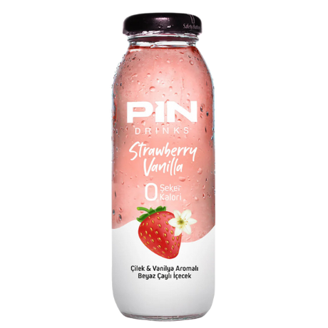 Pin Drinks Strawberry & Vanilla Glass 24X250Ml dimarkcash&carry