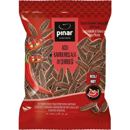 Pinar *Hot* Flavored Sunflower Seeds 26x100g dimarkcash&carry