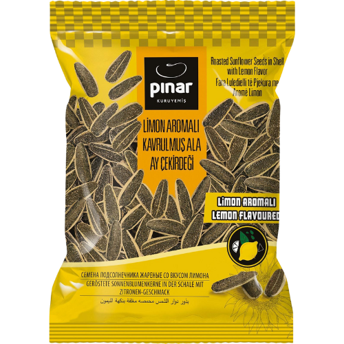 Pinar *Lemon* Flavored Sunflower Seeds 26x100g dimarkcash&carry