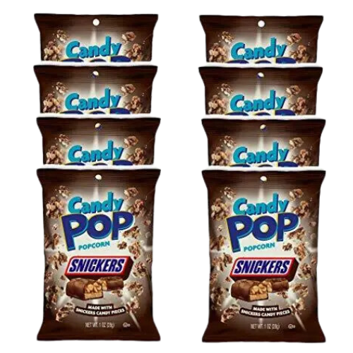 Candy Pop Snickers Popcorn 12X148G dimarkcash&carry