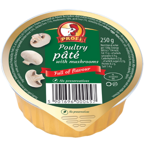 Profi Chicken Pate Mushroom 8X250G dimarkcash&carry