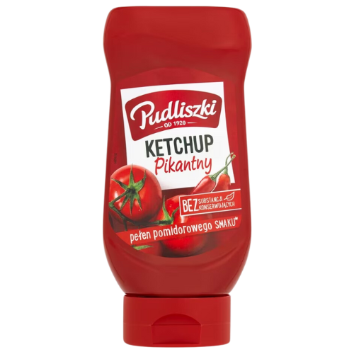 Pudliszki Ketchup- Hot-Pikantny- 8X480G dimarkcash&carry